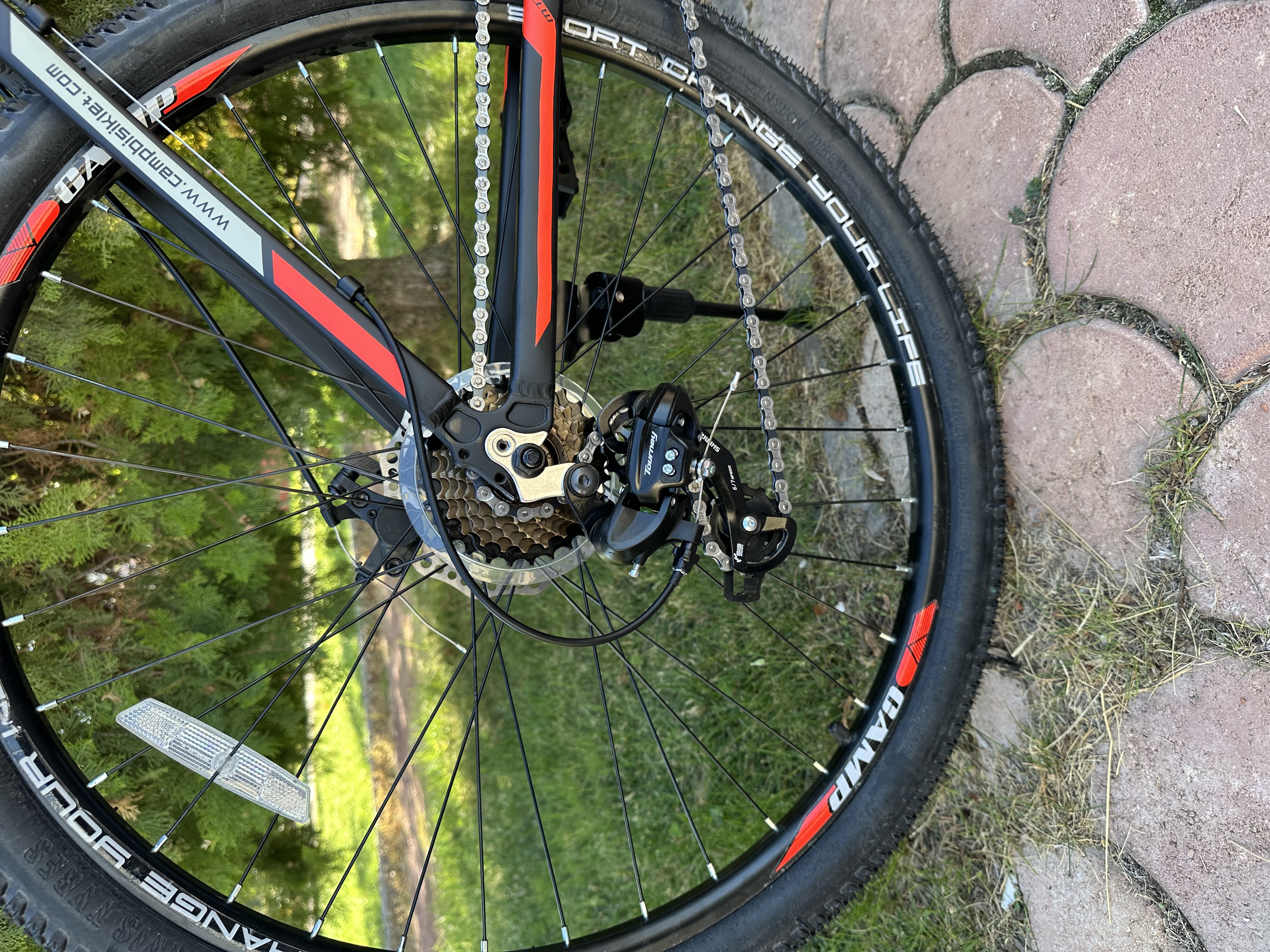 Bisiklet Camp XC 4.1 27,5" Jant 18" Kadro Shimano ST-EF41 – 21 Vites – Mekanik Disk Fren – Kırmızı - Küçük Resim 2