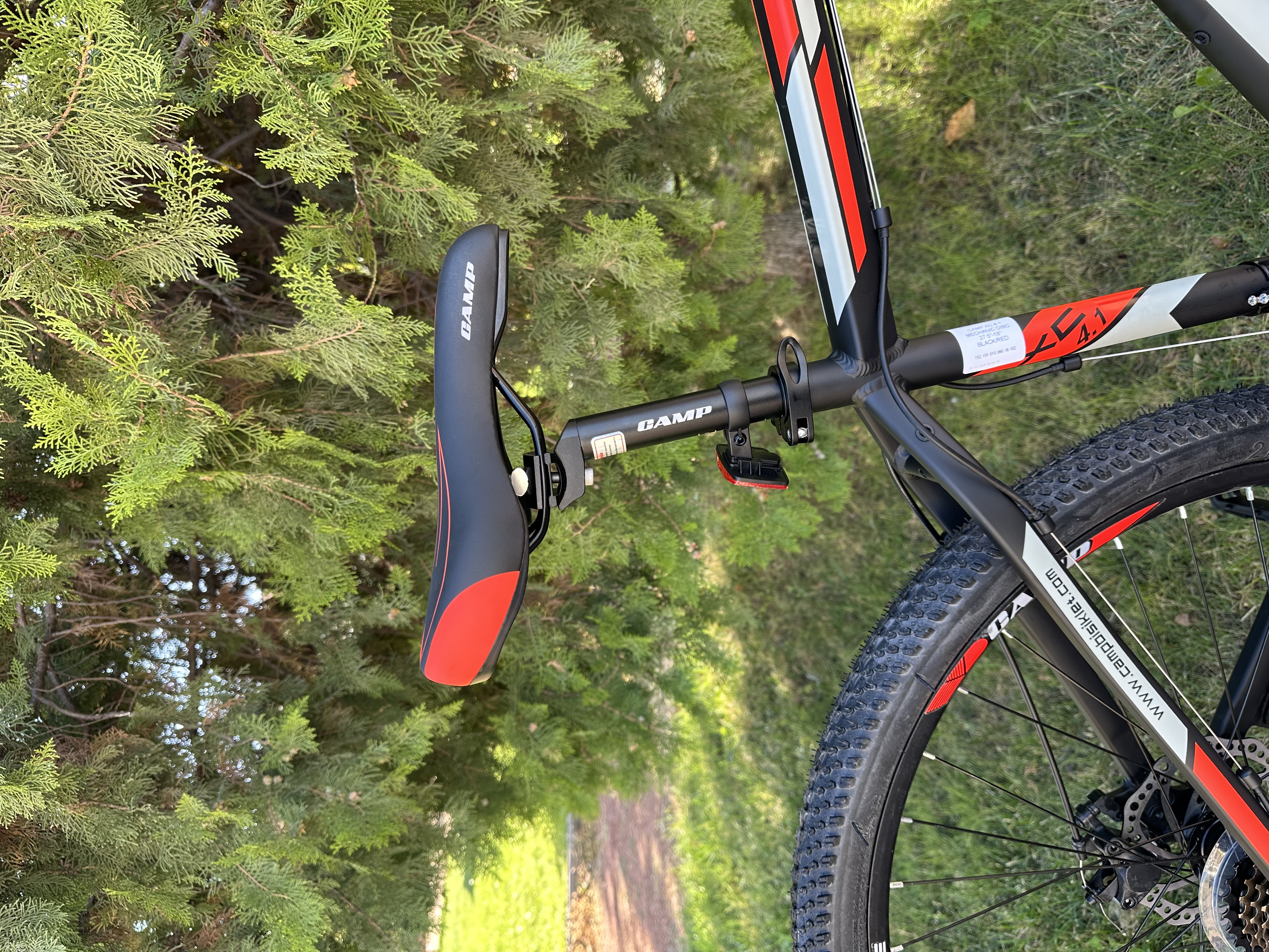 Bisiklet Camp XC 4.1 27,5" Jant 18" Kadro Shimano ST-EF41 – 21 Vites – Mekanik Disk Fren – Kırmızı - Küçük Resim 6