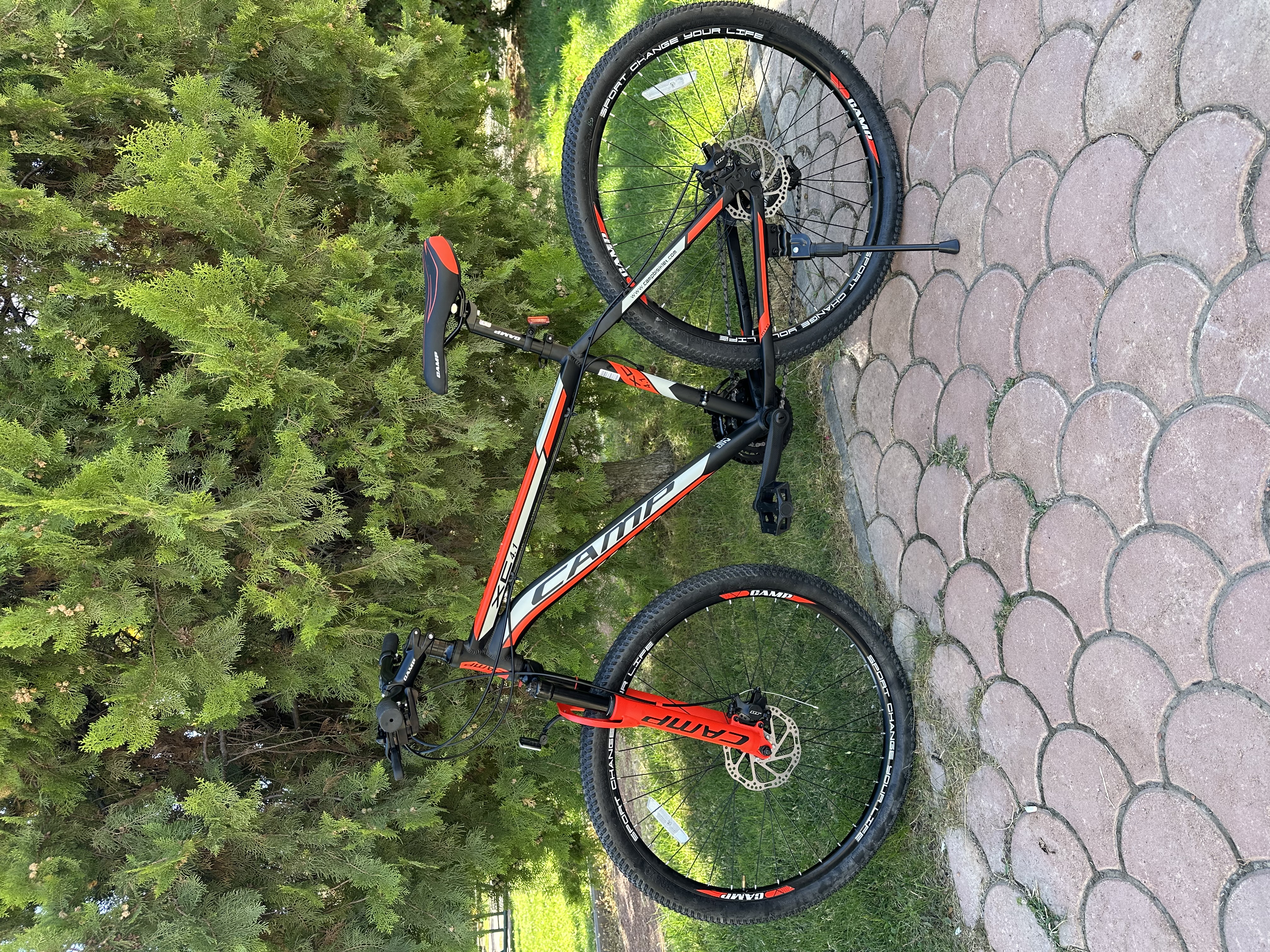 Bisiklet Camp XC 4.1 27,5" Jant 18" Kadro Shimano ST-EF41 – 21 Vites – Mekanik Disk Fren – Kırmızı - Küçük Resim 9