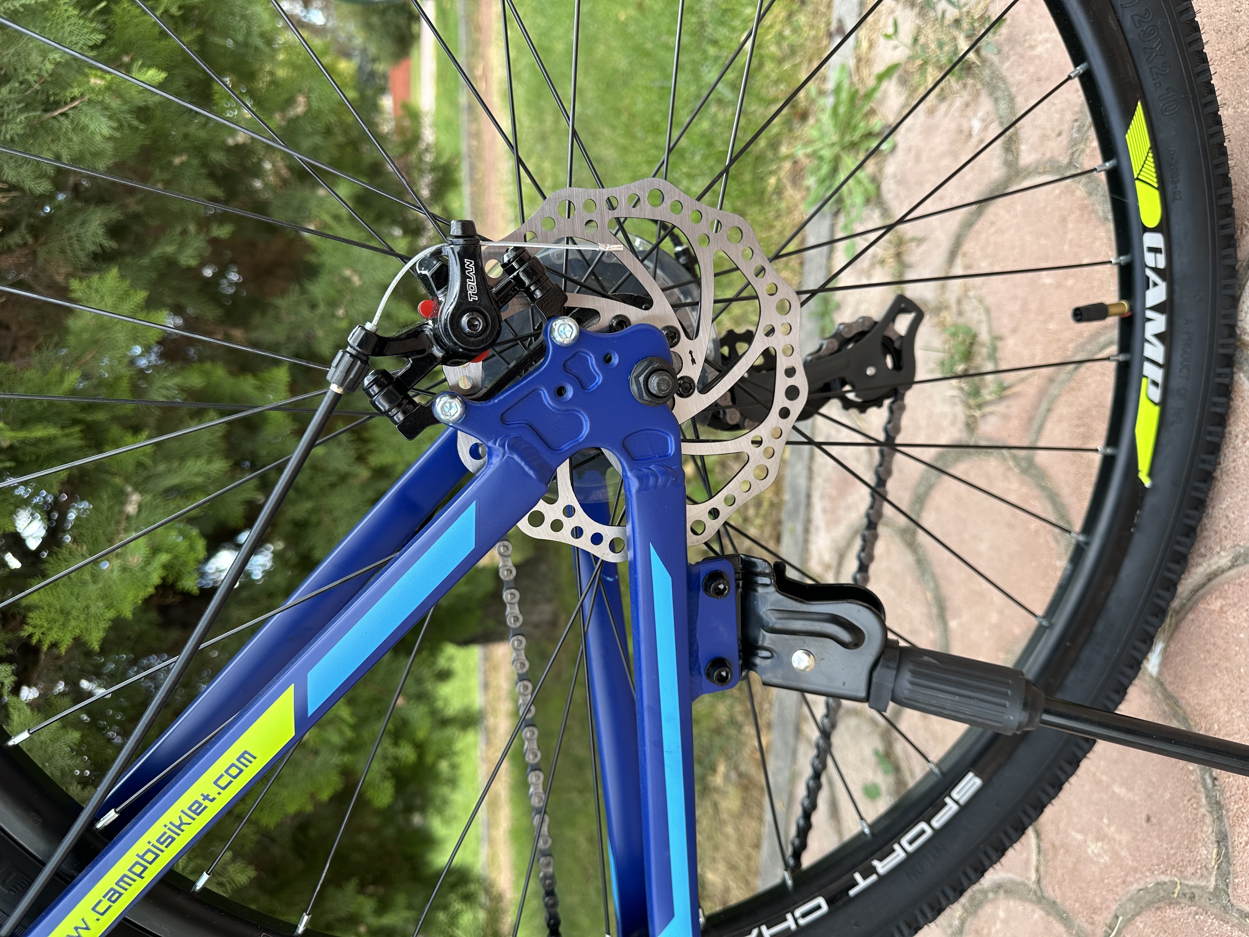 Bisiklet Camp XC 4.1 27,5" Jant 18" Kadro Shimano ST-EF41 – 21 Vites – Mekanik Disk Fren – Mavi - Küçük Resim 8