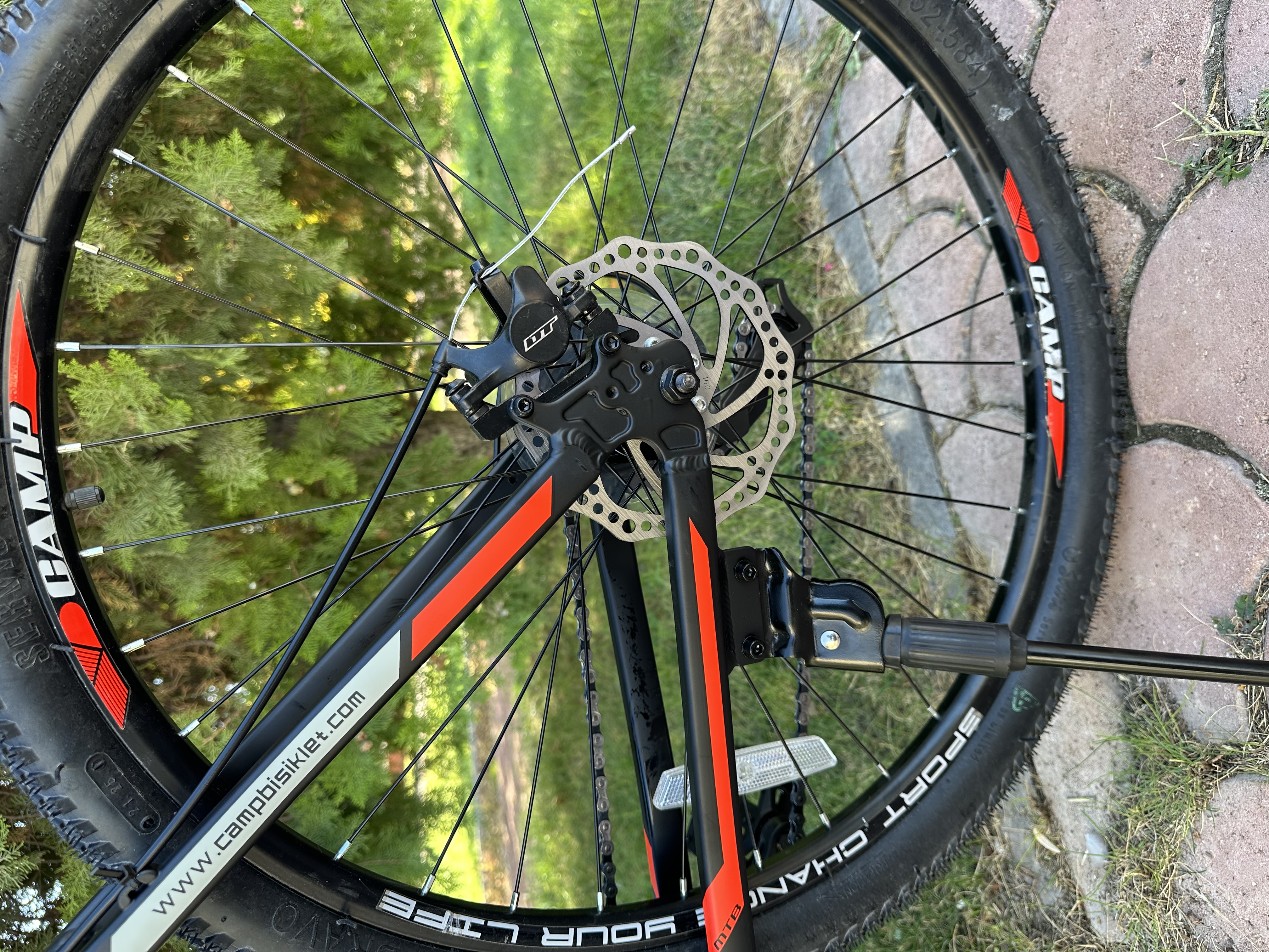 Bisiklet Camp XC 4.2 29" Jant 18" Kadro Shimano ST-EF41 – 21 Vites – Mekanik Disk Fren – Kırmızı - Küçük Resim 10