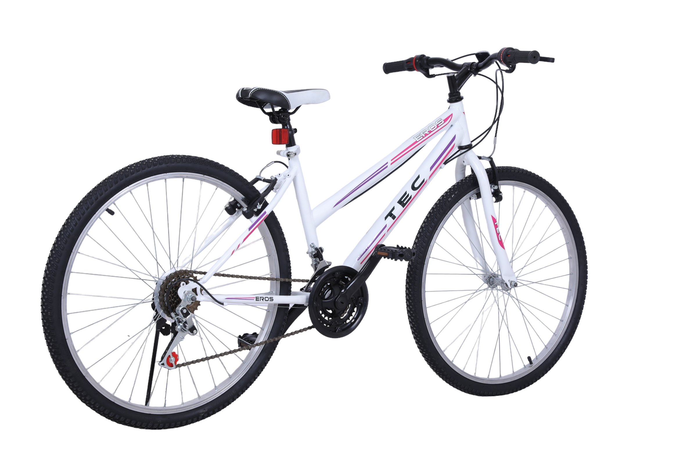 Bisiklet Vision Tec Eros 24" Jant 21 Vites Kadın Dağ Bisikleti Beyaz - Lila - Küçük Resim 2