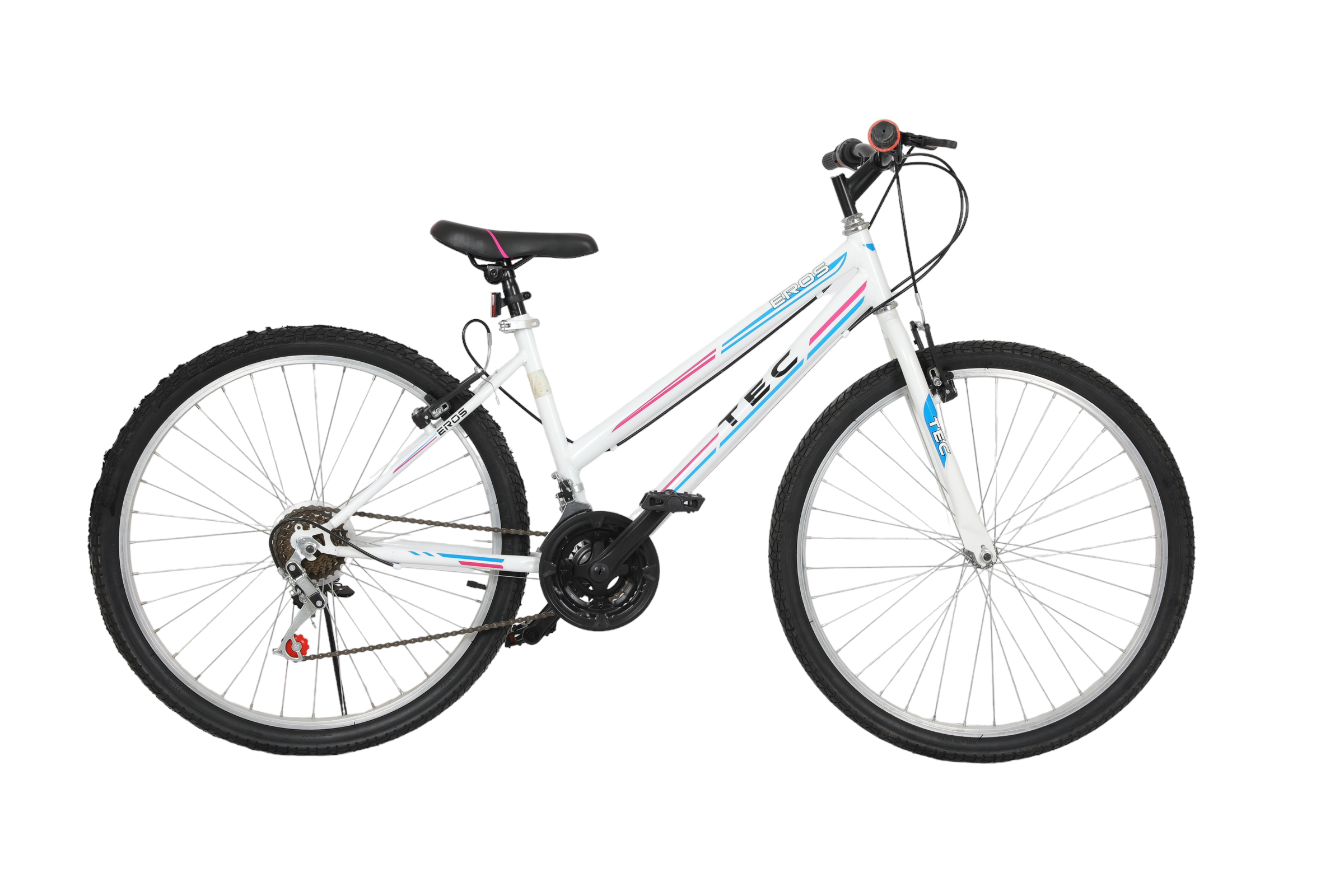 Bisiklet Vision Tec Eros 24" Jant 21 Vites Kadın Dağ Bisikleti Beyaz - Pembe - Küçük Resim 3