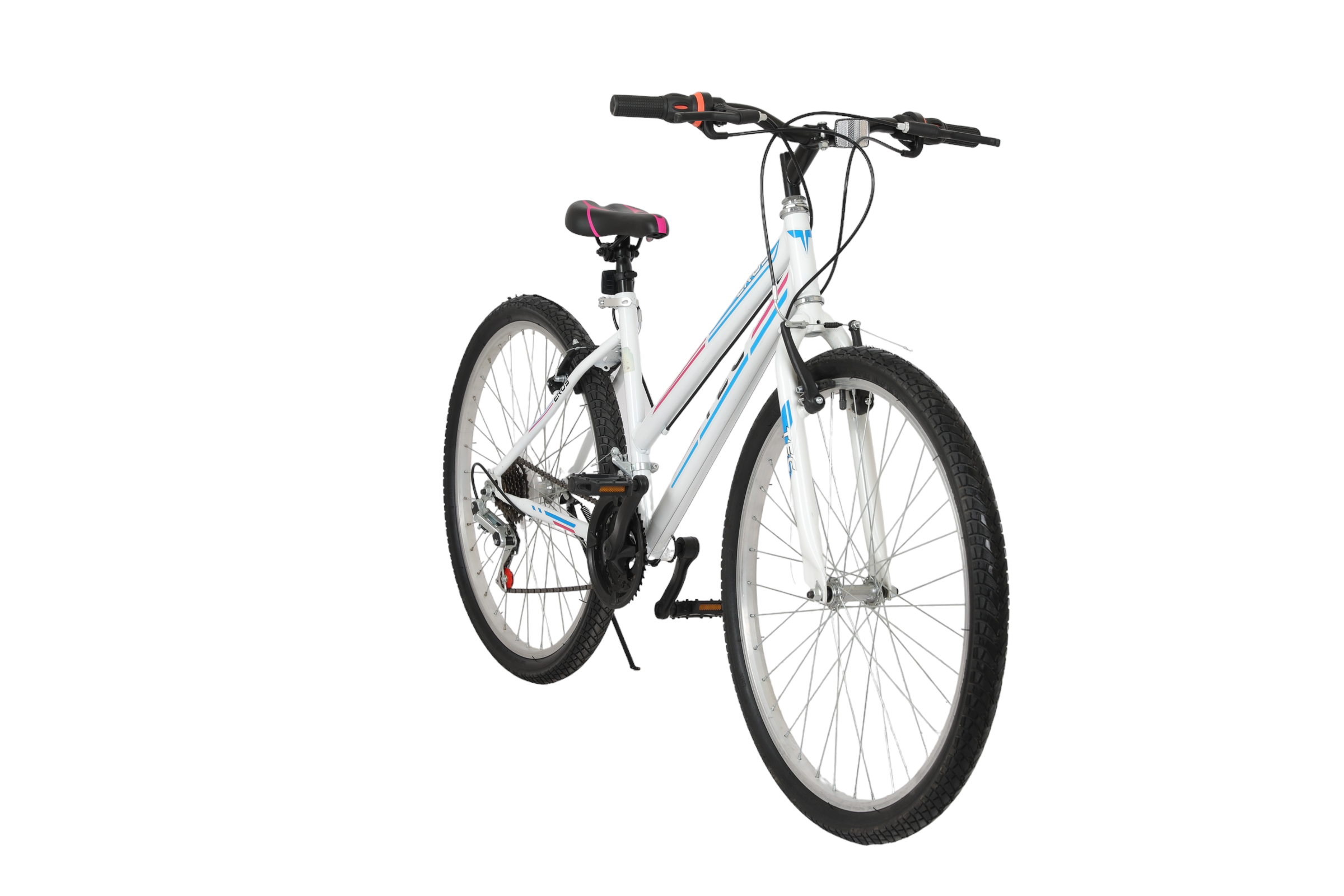 Bisiklet Vision Tec Eros 26" Jant 21 Vites Kadın Dağ Bisikleti Beyaz - Pembe