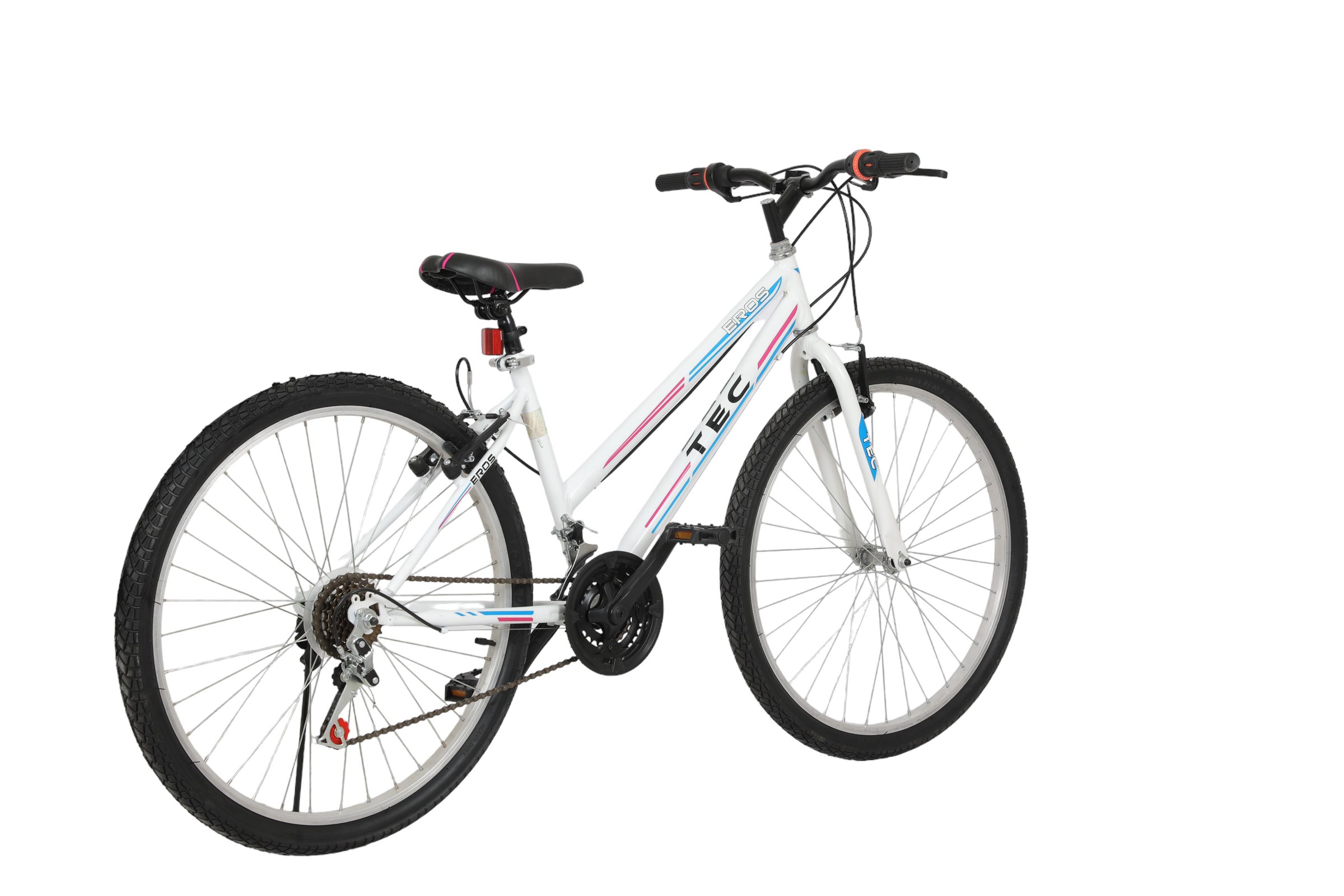 Bisiklet Vision Tec Eros 26" Jant 21 Vites Kadın Dağ Bisikleti Beyaz - Pembe - Küçük Resim 2