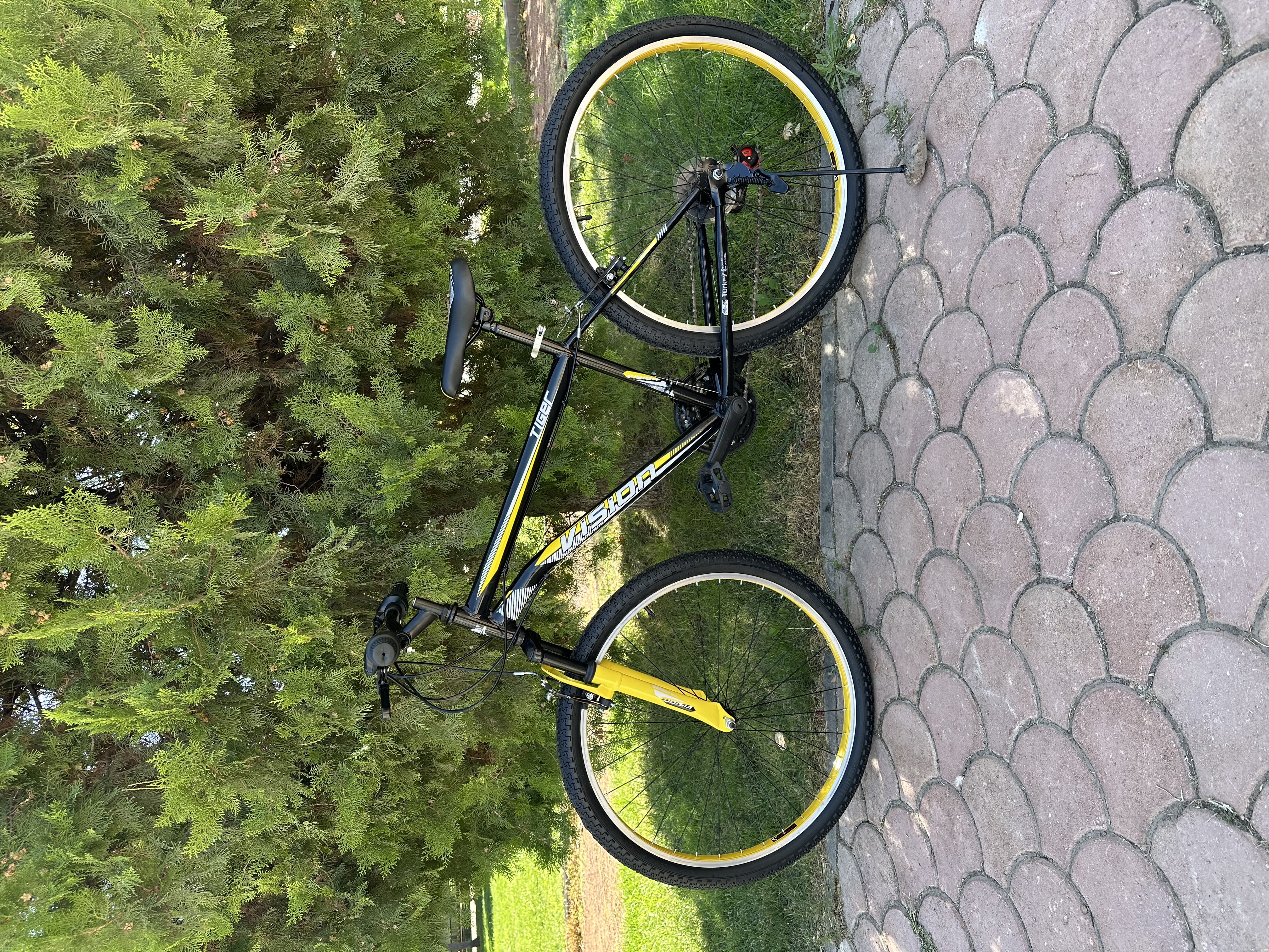 Bisiklet Tiger 26" Jant 21 Vites Dağ Bisikleti Sarı - Küçük Resim 3